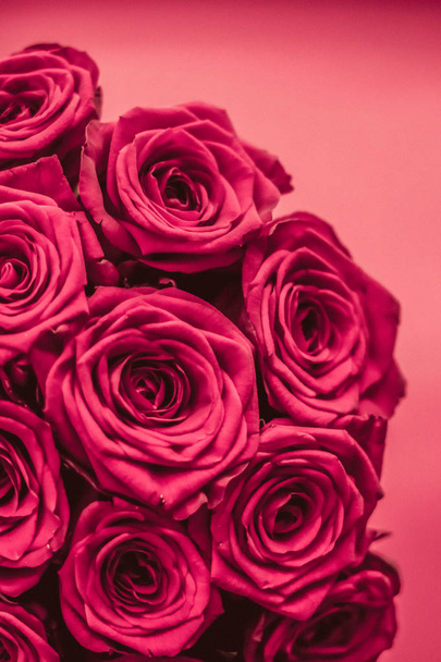 Romantická luxusní kytice růžových růží, květiny v květu jako Flora - Fotografie, Obrázek