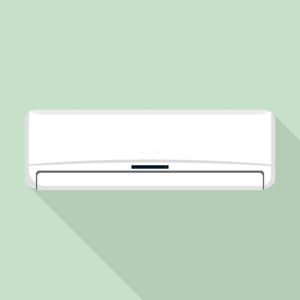 Modern air conditioner icon, flat style - ベクター画像