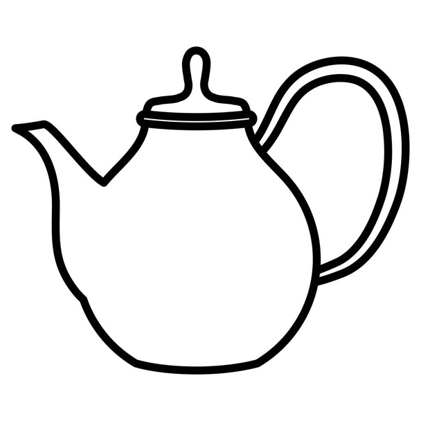 teapot icon image vector illustration - Vetor, Imagem