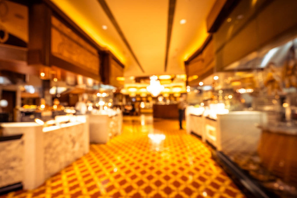 Absztrakt blur és defocused büféreggelit a szálloda éttermében - Fotó, kép