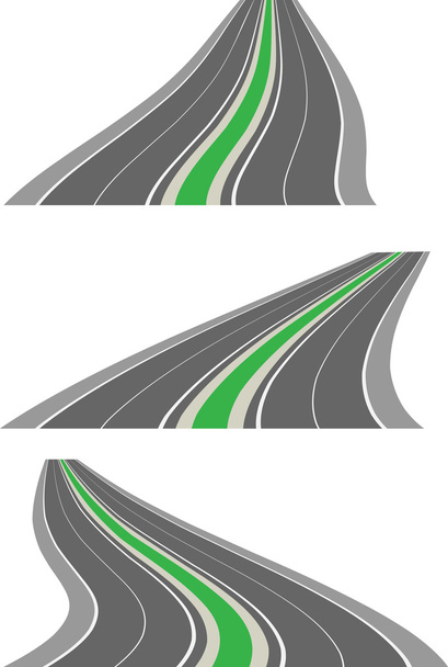 Vector perspective roads - Vector, Image