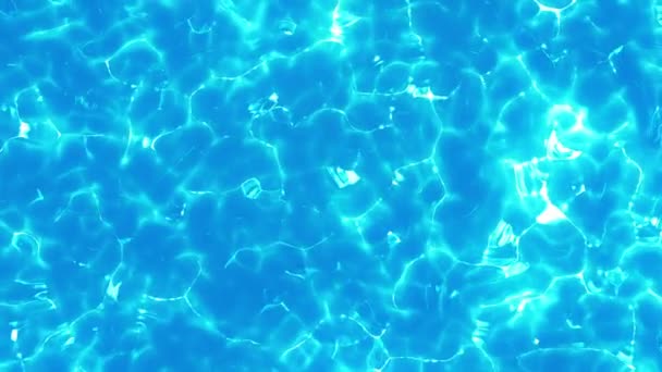 Aerial view of swimming pool. Relaxation and healing concept. Swimming CG animation top view. - Footage, Video