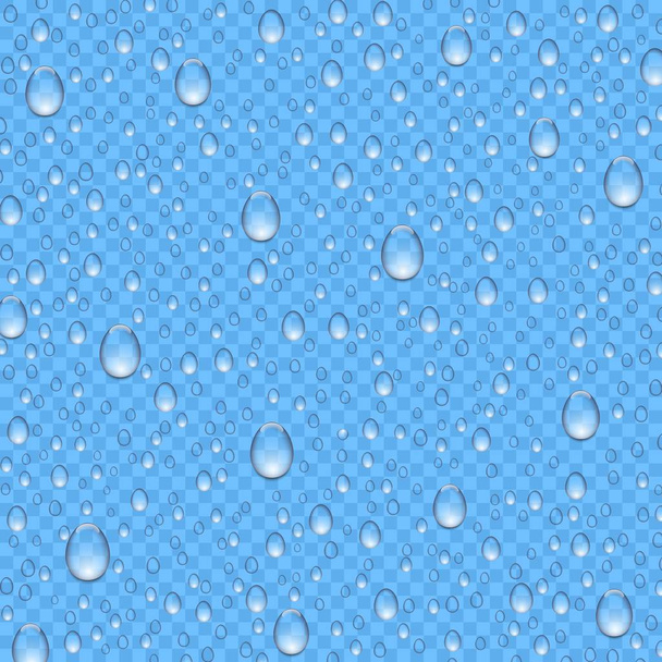 Realistický vodní déšť klesá izolovaně - Vektor, obrázek