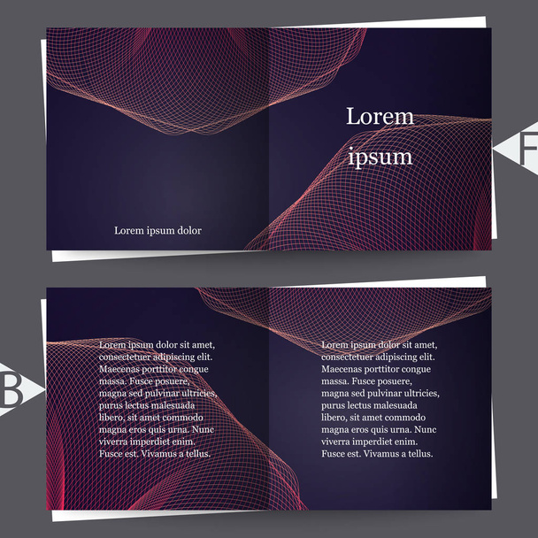 Abstract trendy colors background with blur gradient elements. Brochure template. Eps10 Vector illustration - Vector, Image