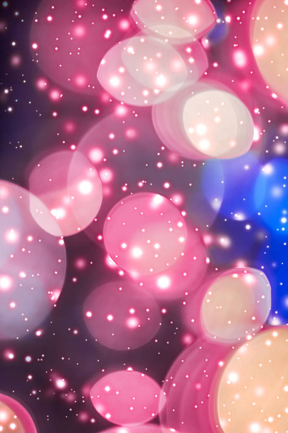 Abstract cosmic starry sky lights and shiny glitter, luxury holi - Photo, Image