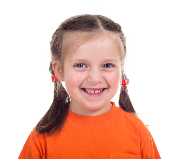 uśmiechnięta dziewczyna portret - Zdjęcie, obraz