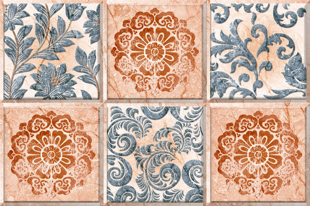 Diseño de azulejo de pared de cerámica de elegancia para baño y cocina
 - Foto, Imagen