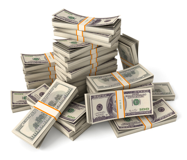 Stack of dollars - Photo, Image