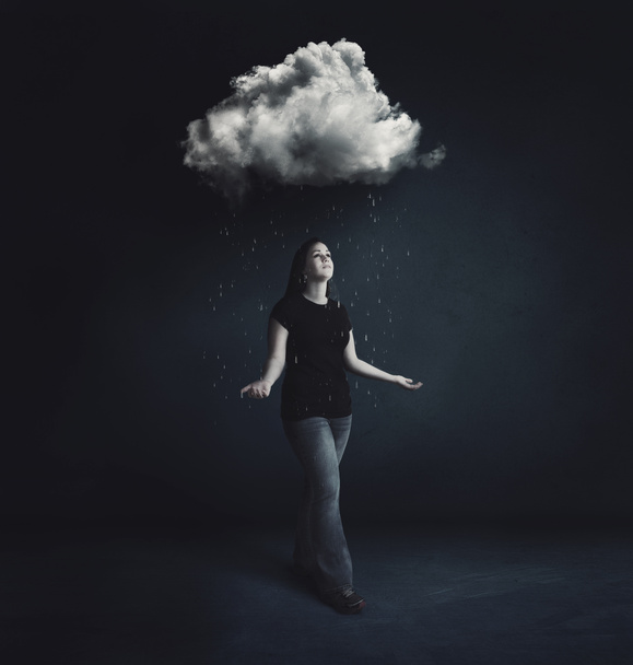 kadının yağmur bulutu - Fotoğraf, Görsel