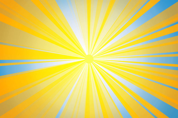 Bright Ray abstract en licht blauwe achtergrond, vector en illustratie. - Vector, afbeelding