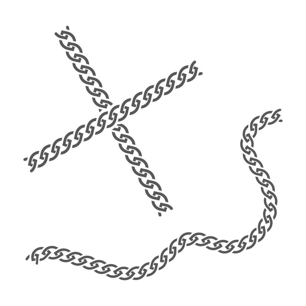Diseño de ilustración de vector de cadena
 - Vector, imagen