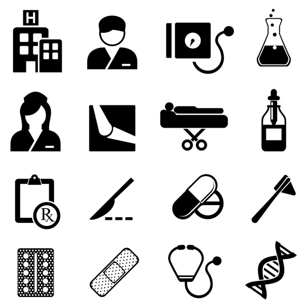 Здравоохранение и медицинские иконы
 - Вектор,изображение