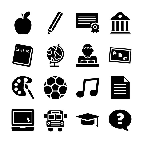 education solid icon - Vector, Image