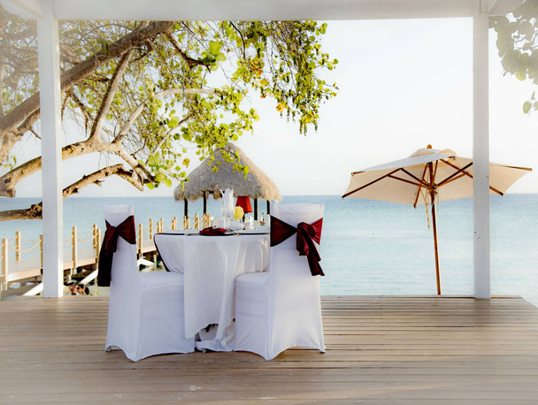 wedding table by the sea - Zdjęcie, obraz