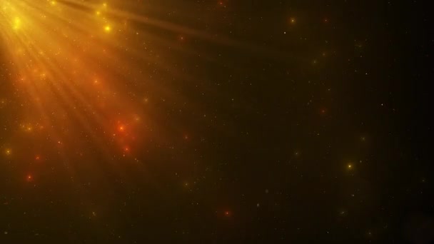 輝く浮遊金色の塵粒子の抽象的な背景 - 映像、動画