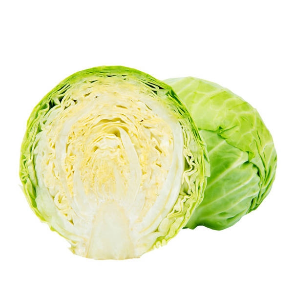 Cutout of Sliced Green Cabbage - Photo, Image