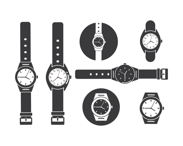 腕時計アイコンベクトルテンプレートデザイン - ベクター画像
