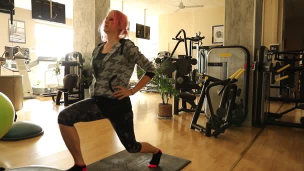step lunges exercises - Footage, Video