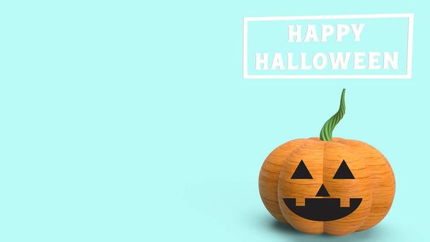  halloween pumpkin for holiday concept 3d rendering - Фото, изображение