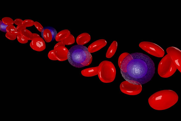3D еритроцити, вірусні клітини - інфекційна концепція
 - Фото, зображення