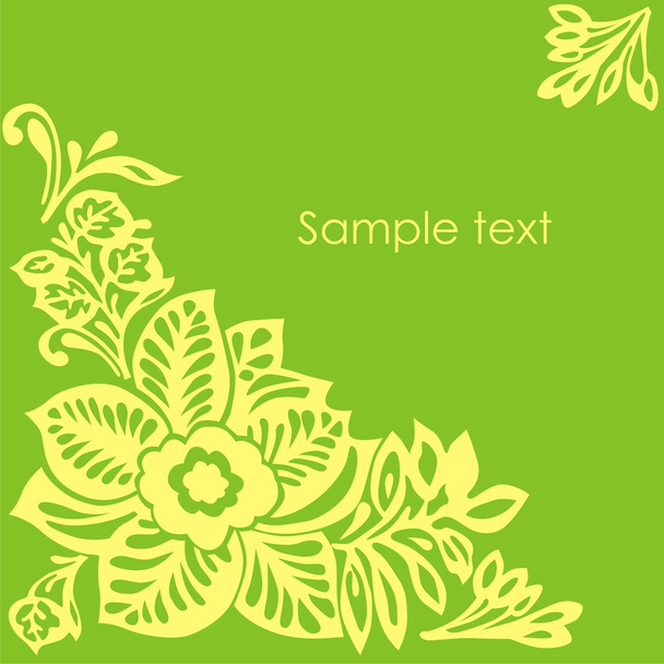 Floral briefkaart - Vector, afbeelding