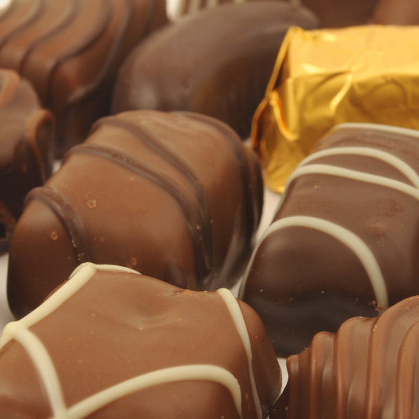 csokoládé szarvasgomba dobozban - Fotó, kép