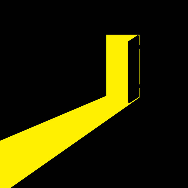 La puerta abierta
 - Vector, imagen