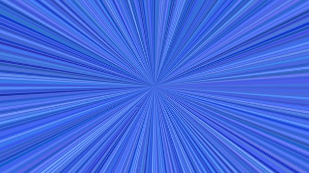 Blue hypnotic abstract striped star burst background design - Vector, Image
