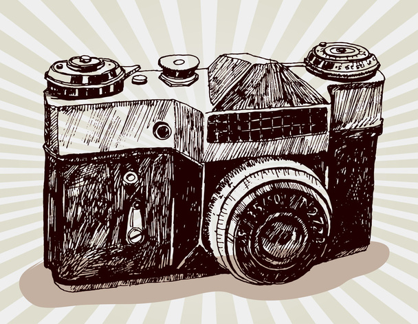Câmera vintage
 - Vetor, Imagem