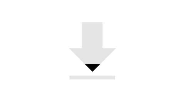 Icono de descarga móvil Loop / 4k animación de un diseño mínimo icono de descarga de Internet móvil
 - Metraje, vídeo