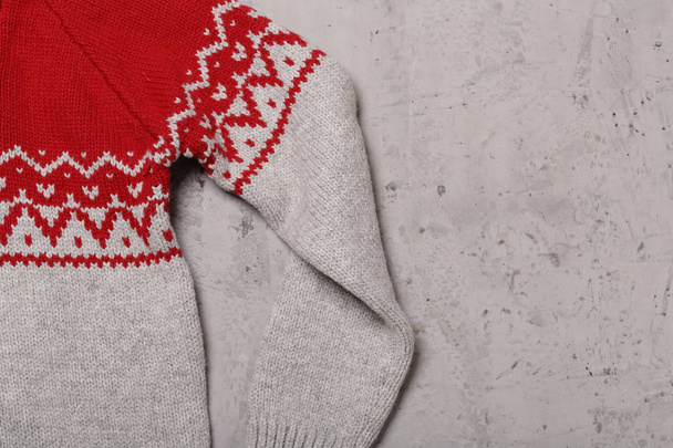Christmas knitted sweater for the holiday - Foto, immagini