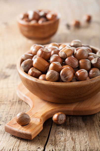 hazelnuts in bowl - Photo, image