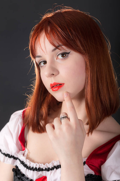 girl with red hair - Foto, Imagem