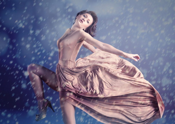 Snow Queen, creative closeup portrait - Фото, зображення