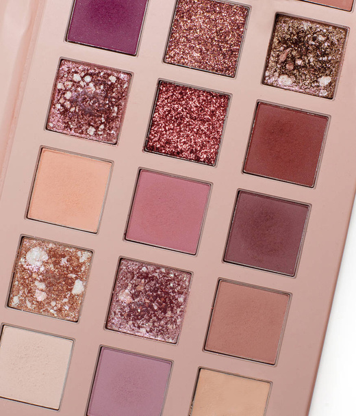 Eyeshadow palette with glitter and satin texture  - Photo, Image