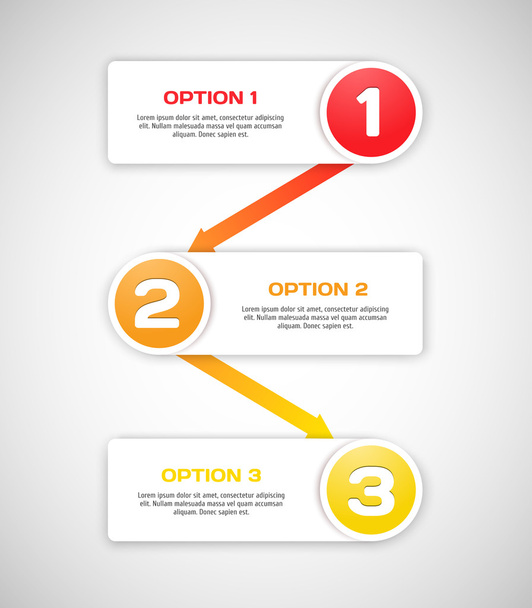 One two three - vector progress steps. - Vector, Image
