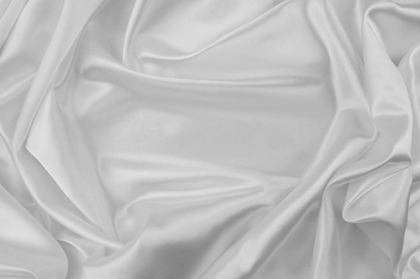 Witte zijde stof lijnen - Foto, afbeelding