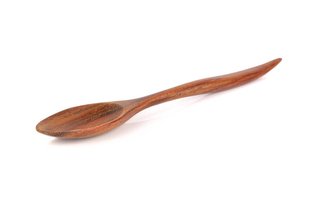 wooden spoon isolated on white background - Photo, Image