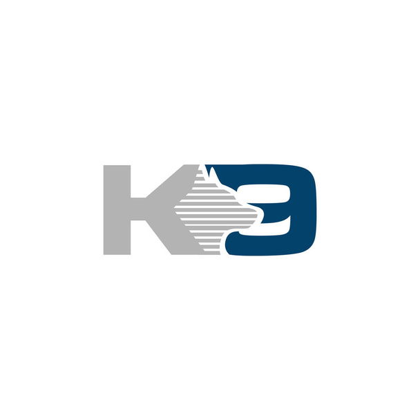 treinamento k9 Dog logo design vector ideas on a white background
 - Vetor, Imagem