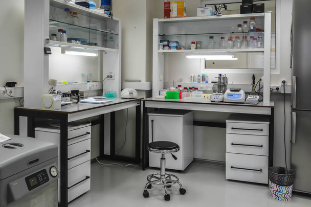 The interior of a modern biological laboratory.  - Φωτογραφία, εικόνα