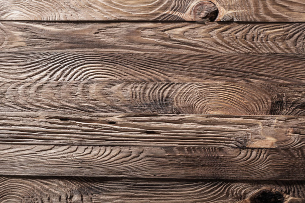 horizontal brown wooden texture general view - Foto, imagen