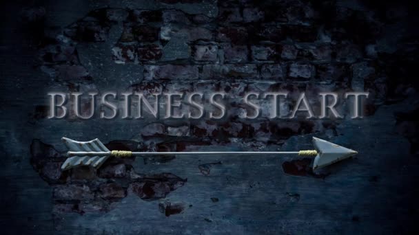Street Sign to Business Start - Footage, Video