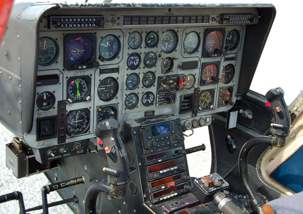 Helicopter cockpit instrumentation panel - Foto, immagini