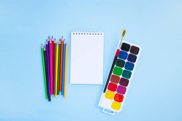 Set of stationery. Back to school concept. - Photo, Image