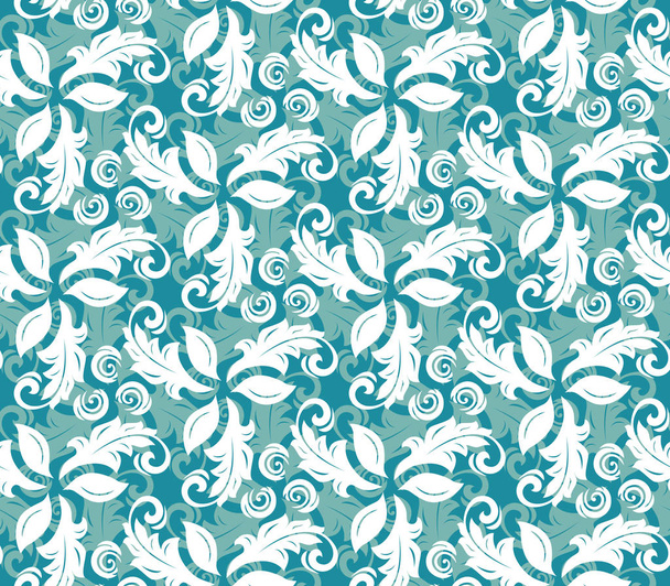 Floral Fine Seamless Vector Pattern - Vector, afbeelding