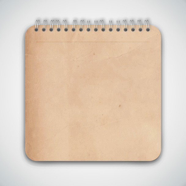 starý notebook grunge - Vektor, obrázek