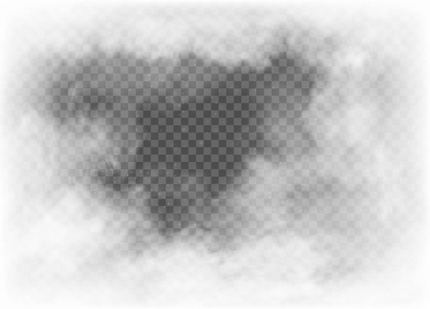 mgła i dym izolowane na przezroczystym tle - Wektor, obraz