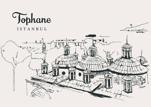 トプハネ・イ・アミアのスケッチイラストを描く - ベクター画像