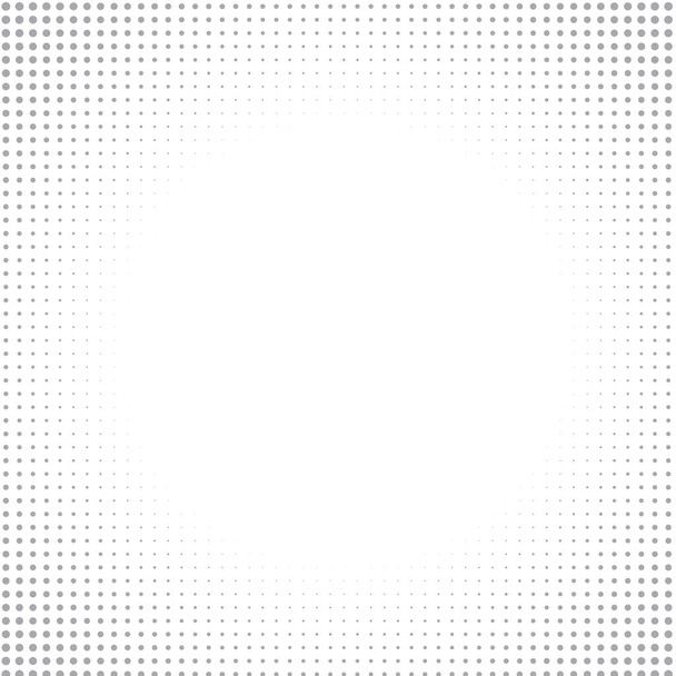 Achtergrond van grijze stippen op wit  - Vector, afbeelding