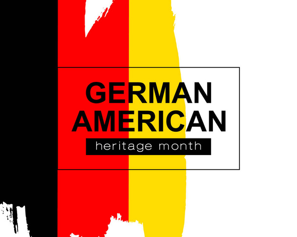 Dessin à la main drapeau du patrimoine germano-américain en vecteur
 - Vecteur, image